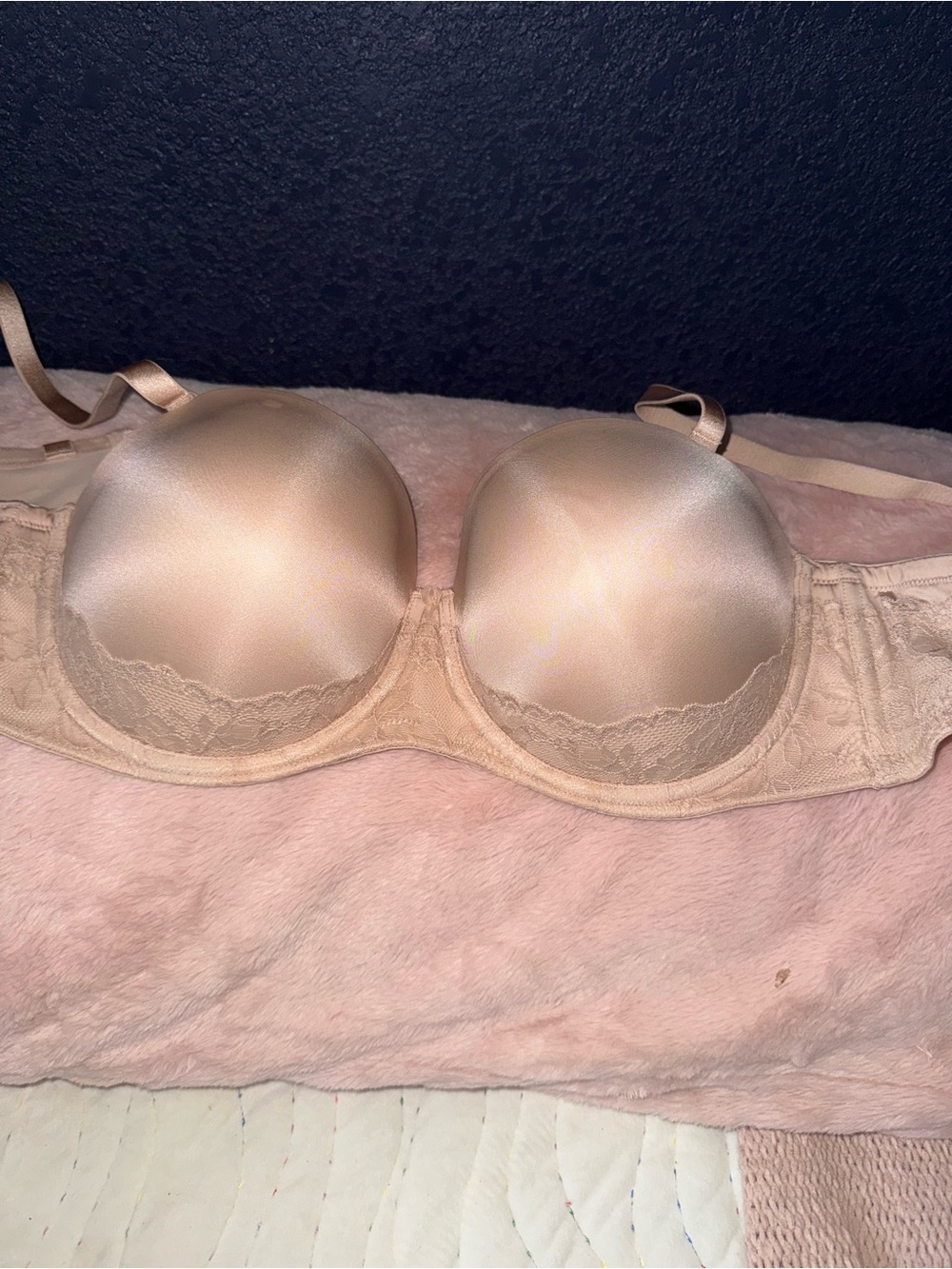 Torrid Strapless Push-Up Bra with Lace Trim 42D